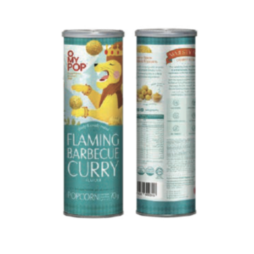 OMYPOP Flaming Barbecue Curry Popcorn